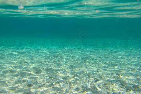 水下海洋观察背景海浪波纹海景热带射线绿色太阳水晶蓝色阳光图片