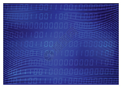 0 1位数矢量壁纸 蓝色二进制代码背景 数字矩阵抽象技术图解图片