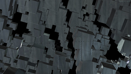 与混沌立方体的抽象背景  3d 渲染团体积木砖块创造力资源插图游戏盒子辉光玩具图片