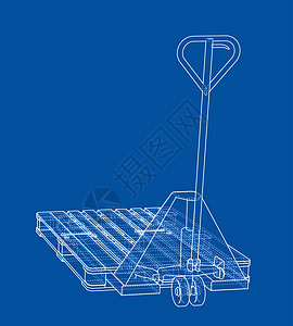 手动托盘搬运车 韦克托贮存职业卡车叉车技术仓库工业运输绘画工厂图片