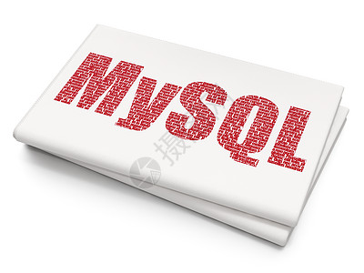 数据库概念 关于空白报纸背景的 MySQL图片