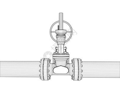 工业阀门  3 的矢量渲染管子3d植物草图绘画工程制造业龙头化学品管道图片