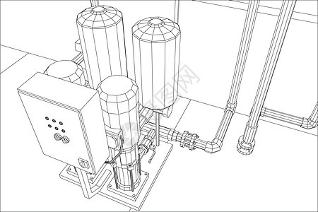净水站 工业设备 追踪图 3发电机黑色工程活力管子化学品车站压力气体植物图片
