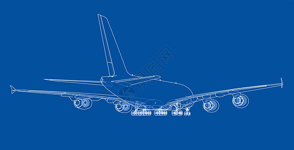 客机 韦克托航空航班蓝图草图空气乘客旅游喷射商业假期图片