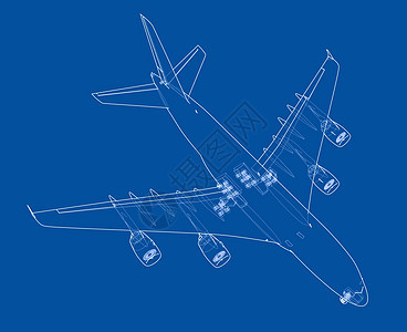 客机 韦克托运输翅膀草图插图旅游航班蓝图技术空气航空图片