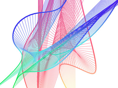 具有彩色渐变的动态明亮线性螺旋橙子绿色创造力海浪科学白色线条红色黑色衬垫图片