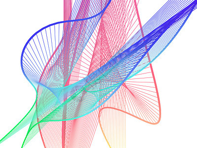 具有彩色渐变的动态明亮线性螺旋橙子绿色创造力海浪科学白色线条红色黑色衬垫图片