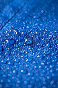 水滴防风雨防水纺织品技术护理水珠蓝色材料晨露效应图片