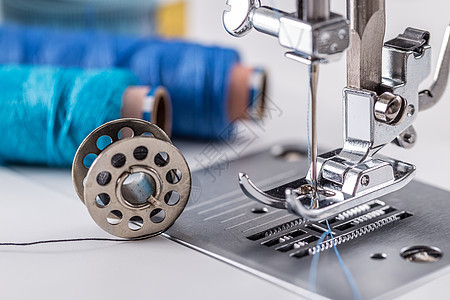 缝纫机详情机器针线活金属工作缝纫织物手工业棉布工艺图片