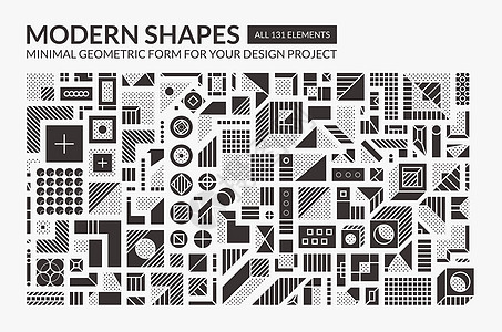 设置最小的现代形状材料艺术潮人马赛克卡片几何学海报流行音乐动画片网络图片