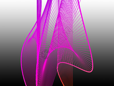 具有彩色渐变的动态明亮线性螺旋线条粉色衬垫曲线创造力漩涡插图圆圈运动黑色图片