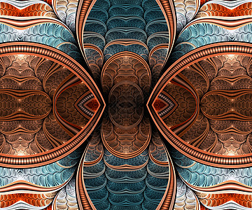 计算机生成的折形艺术作品艺术品马赛克阴影万花筒插图创造力装饰品图片