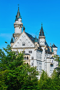 德国新施文斯坦城堡旅行吸引力建筑地标童话旅游历史性图片