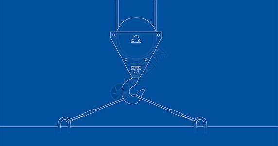 带板吊钩 韦克托草稿框架电缆渲染商业蓝图技术工业机器绘画图片