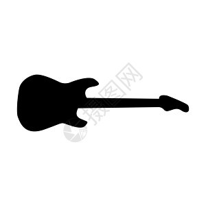 电子吉他黑色图标图片