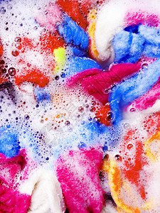 清干净的多彩 洗衣服前先抹布身体浴缸机器肥皂气泡粉末棉布洗澡垫圈搪瓷图片