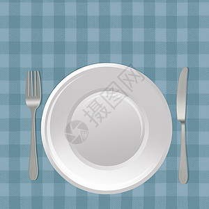 盘子和餐具背景图片