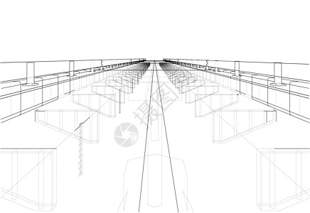 桥梁素描 韦克托建筑绘画插图建筑学草图图片