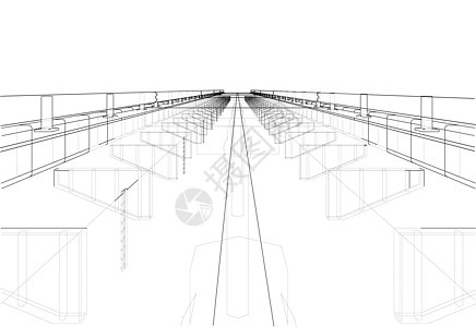 桥梁素描 韦克托建筑绘画插图建筑学草图图片