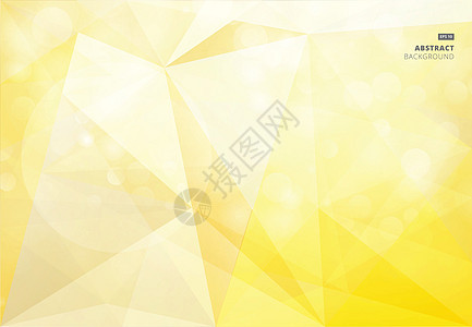 设计时模糊的抽象黄色背景bokeh(V)图片