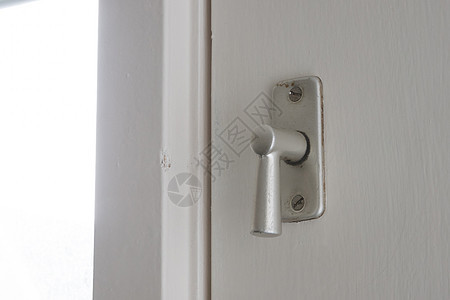 带安全锁门手的白色门出口入口房间合金金属内页门栓门把手财产锁孔图片