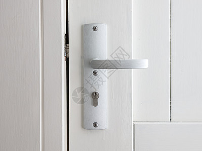 白色门 带铬锁孔入口房间内页安全金属房子财产门栓合金图片