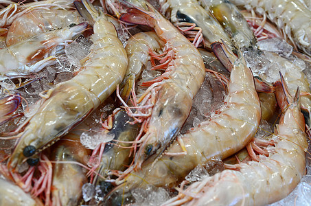 鱼类市场海鲜食物餐厅盘子美食营养小龙虾橙子图片