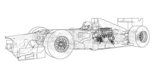 模型速度车 线框  EPS10 格式  3 的矢量渲染发动机汽车大车锦标赛冠军团队插图竞赛驾驶赛车图片