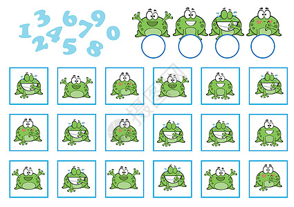 学龄前儿童计数游戏 教育数学游戏 T数字收成活动代数老师团体插图蔬菜图表幼儿园图片