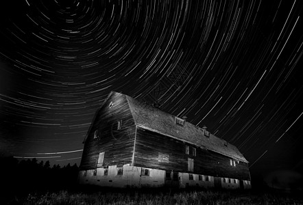 夜之龙星轨迹天文观星北极星摄影起跑线星迹星星踪迹天文学乳白色图片