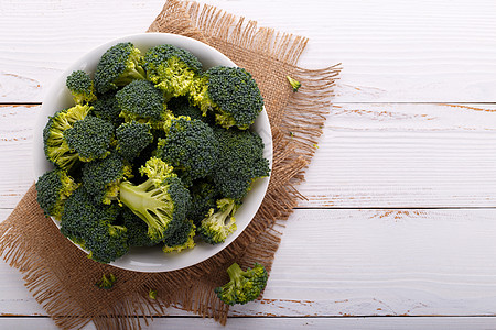 拉花椰菜纤维营养美食蔬菜绿色木头食物饮食沙拉排毒图片