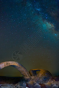 以色列的银河和废墟银河系天空乳白色星星考古学历史图片