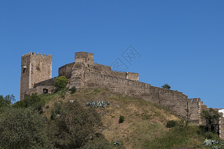 梅托拉中世纪城堡建筑学废墟侵蚀堡垒据点爬坡天空村庄历史性石头图片