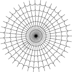 黑色和白色矢量卡通蜘蛛网 简单图像 带有眼镜网 为万圣节晚会服务图片