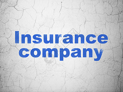 保险概念保险公司在背景墙上投保人膏药风险公司事故蓝色金融被保险人插图合同图片