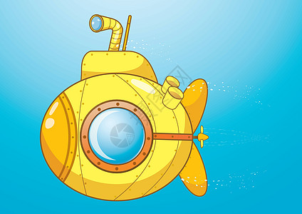 黄色潜艇卡通图片