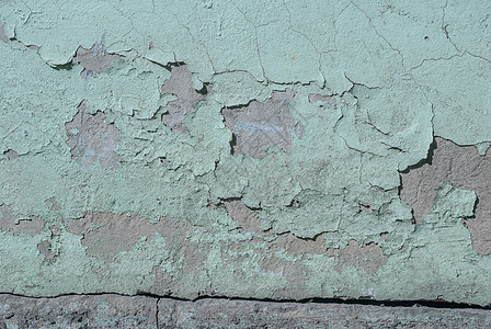 混凝土墙 有旧石膏片 粉刷油漆 海豚彩色纹理 背景石头艺术蓝色灰色白色合金图片