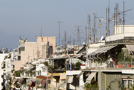 希腊塞萨洛尼卡公寓观点郊区阳台空气小屋财产沙龙抵押中心住房建筑学图片