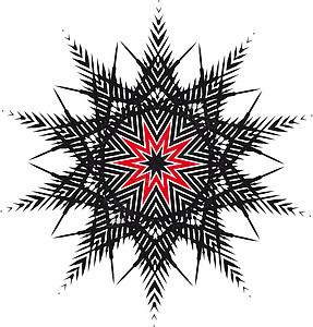 矢量孵化装饰品星星红色艺术品黑色手绘刷子框架插图创造力划痕背景图片