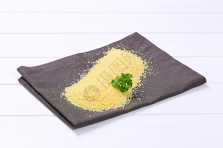 生粗粘结堆积折叠餐垫小麦伴奏食物黄色白色团体硬粒小菜图片