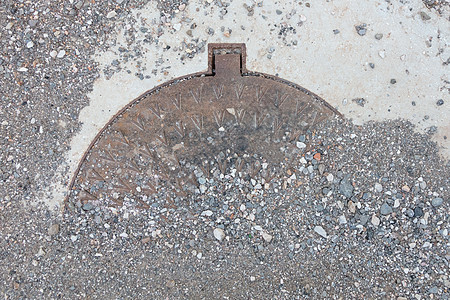 圆环钢洞盖金属城市工业检修圆形圆圈石头街道基础设施图片