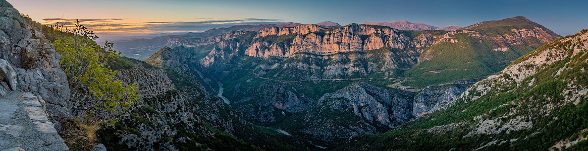 日落时温登峡谷环境天空风景旅行岩石地质学全景图片