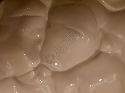 特写玻璃 tu 内的白色奶油保湿霜护理皮肤洗剂产品液体湿疹化妆品凝胶皱纹宏观图片