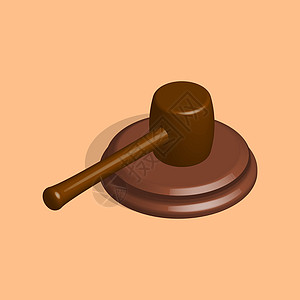 判断锤子并站在 3dvector 插图中等距判决书投标材料商业拍卖信息法官律师图表图片