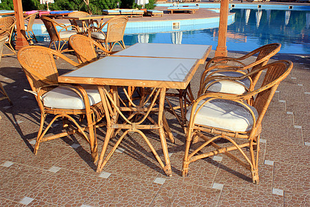 热带夏季热带夏夏夏沙滩咖啡馆餐厅旅行桌子咖啡店玻璃马赛克椅子太阳奢华食物图片
