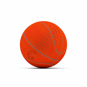 以白色背景孤立的篮球体育运动圆圈活动物品3d器材游戏玩法皮革背景图片