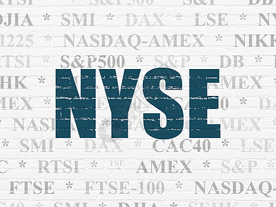 股票市场指数概念 关于墙壁背景的NYSE经济市场建筑交换建筑学库存金融绘画指标标签图片