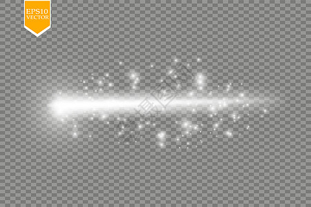 在透明背景上隔离的一组神奇的发光火花漩涡痕迹效果 散景闪光波线与飞行闪闪发光的闪光灯 它制作图案矢量海浪金子辉光蓝色粒子活力力量图片