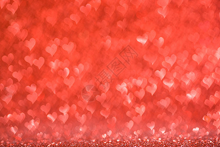 红心背景粉色装饰婚礼风格闪光红色辉光庆典火花卡片图片