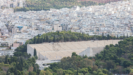希腊雅典Panathenaic体育场建筑学旅行城市旅游吸引力历史文化考古学运动历史性图片